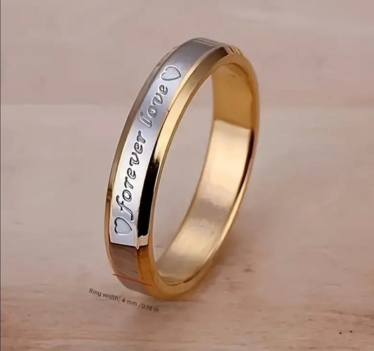 1 pc Custom Designed Vintage Forever Love Promise Ring Fashion Unisex - EmporiumDepot