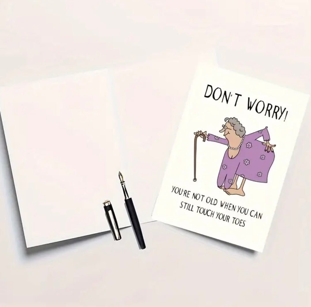 1 pc Funny Birthday Card for Older Adults - EmporiumDepot