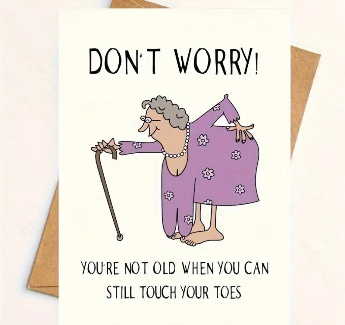 1 pc Funny Birthday Card for Older Adults - EmporiumDepot