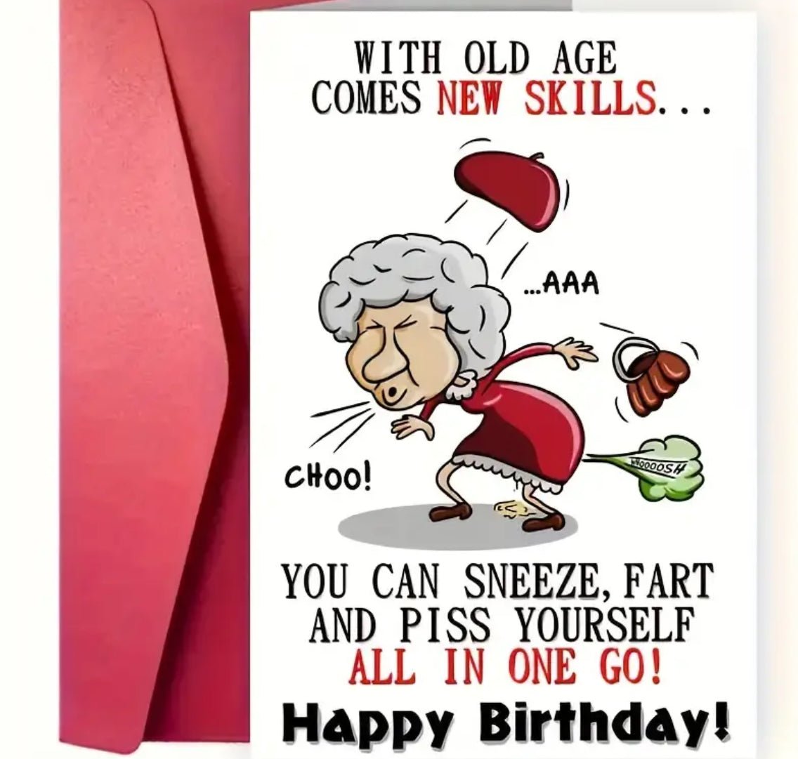 1 pc Funny Birthday Card For Women - EmporiumDepot