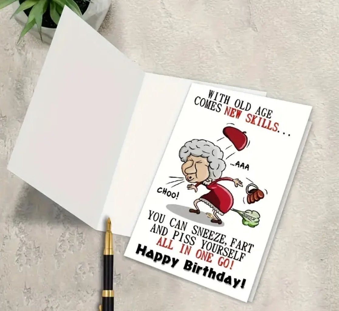 1 pc Funny Birthday Card For Women - EmporiumDepot