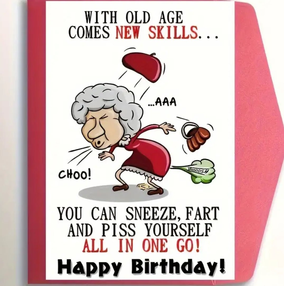 1 pc Funny Birthday Card For Women - EmporiumDepot