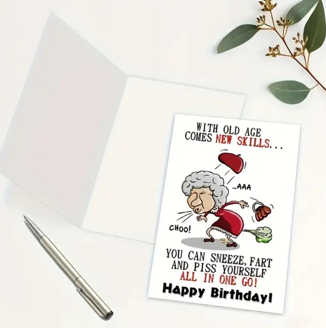 1 pc Funny Birthday Card For Women - EmporiumDepot