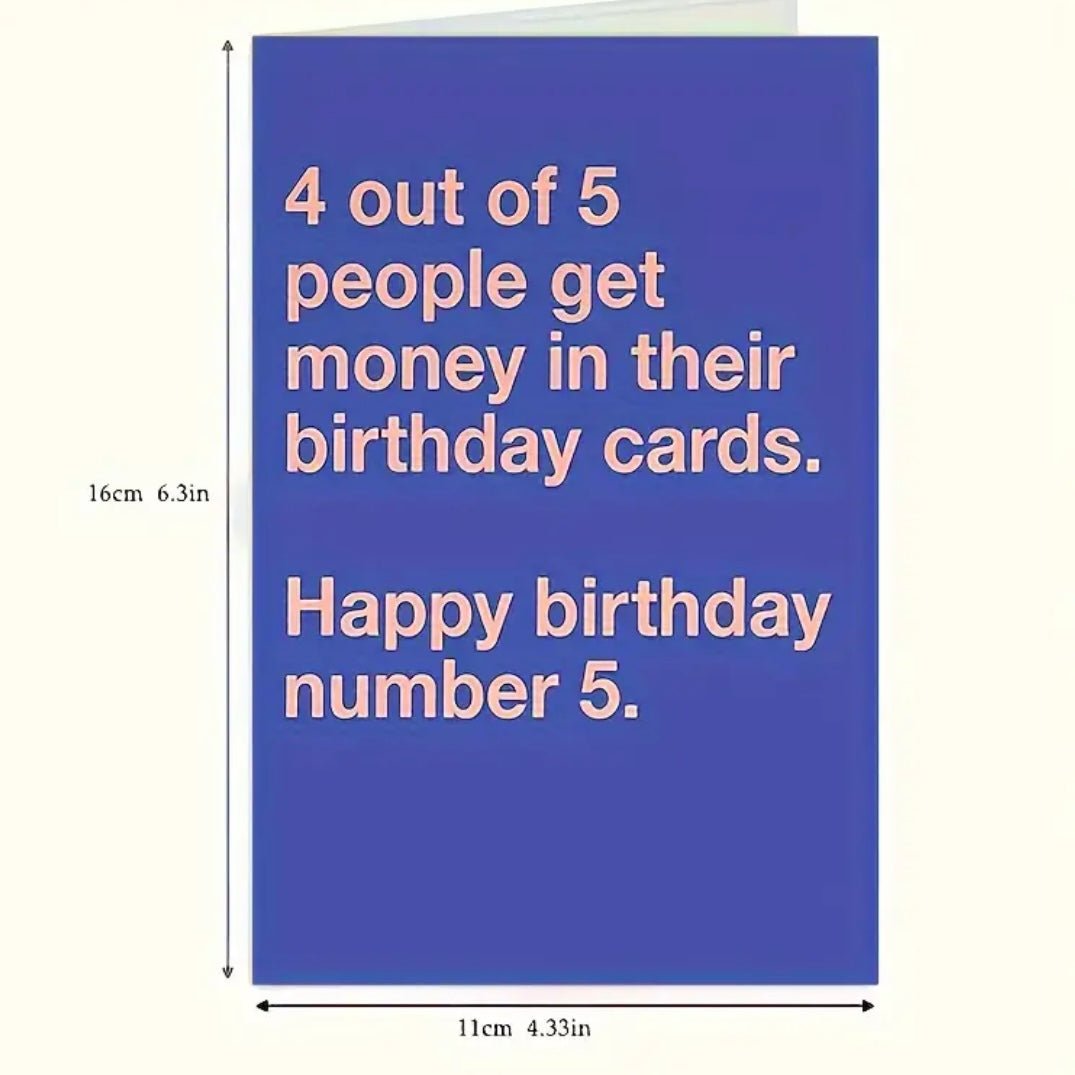 1 pc Funny Gift Card - EmporiumDepot