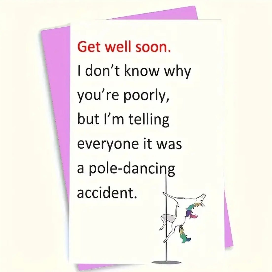 1 pc Get Well Soon Card - EmporiumDepot
