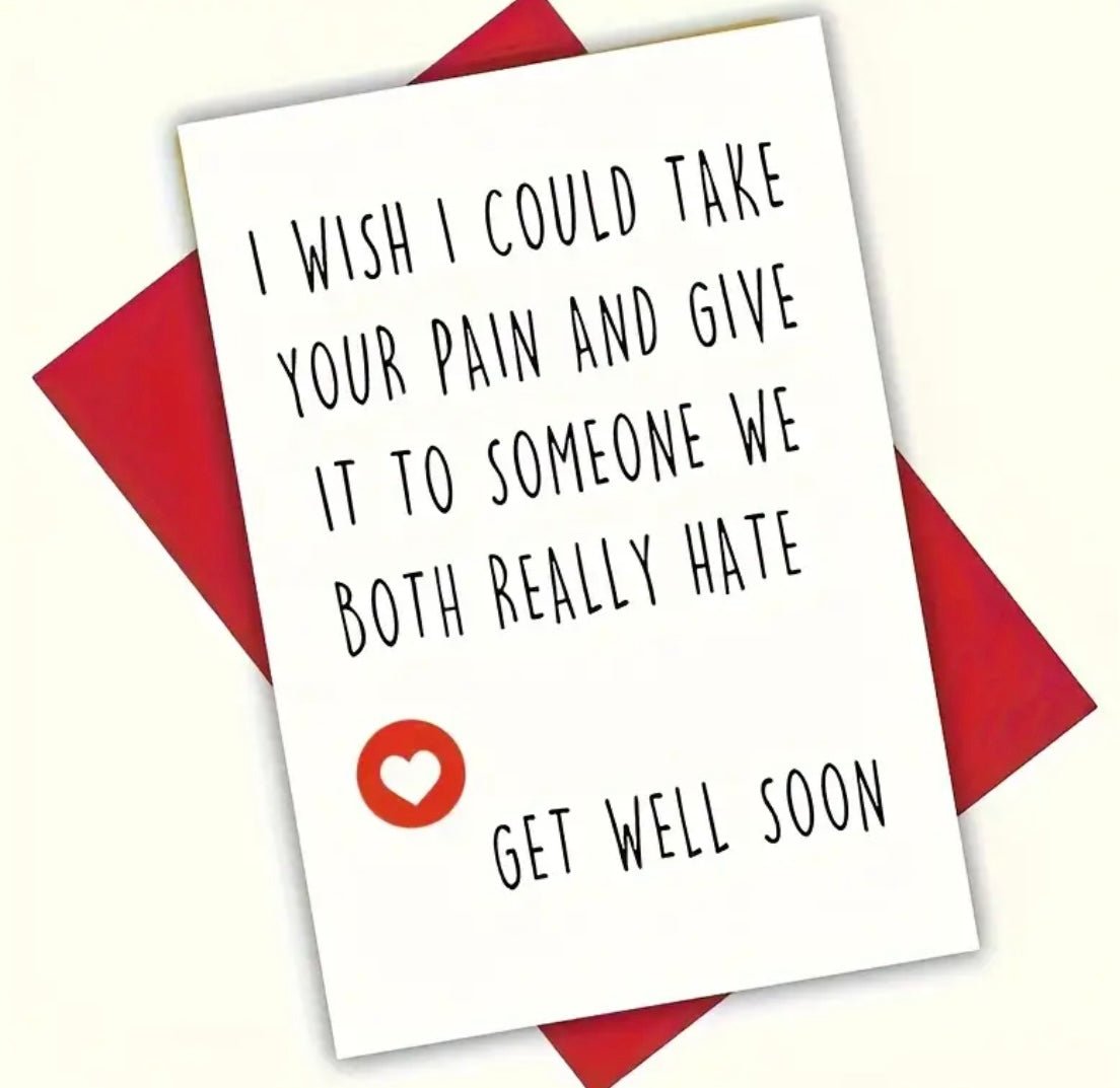 1 pc Get Well Soon Greeting Gift Card - EmporiumDepot