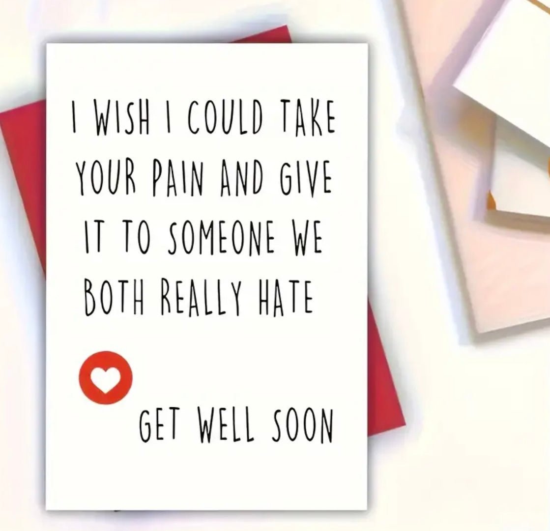 1 pc Get Well Soon Greeting Gift Card - EmporiumDepot