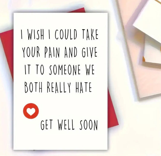 1 pc Get Well Soon Greeting Gift Card - EmporiumDepot