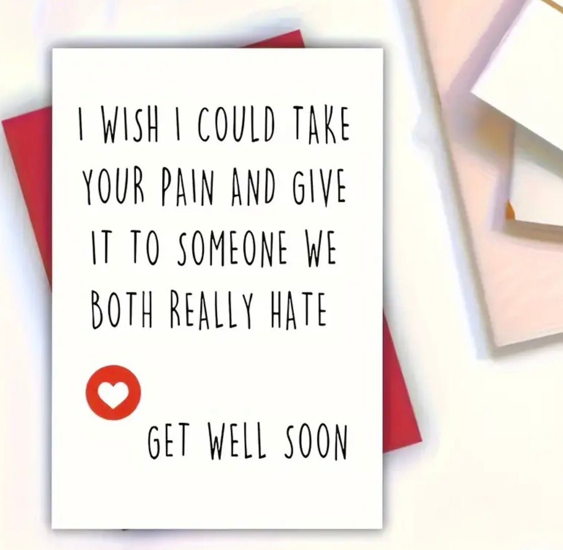 1 pc Get Well Soon Greeting Gift Card - EmporiumDepot