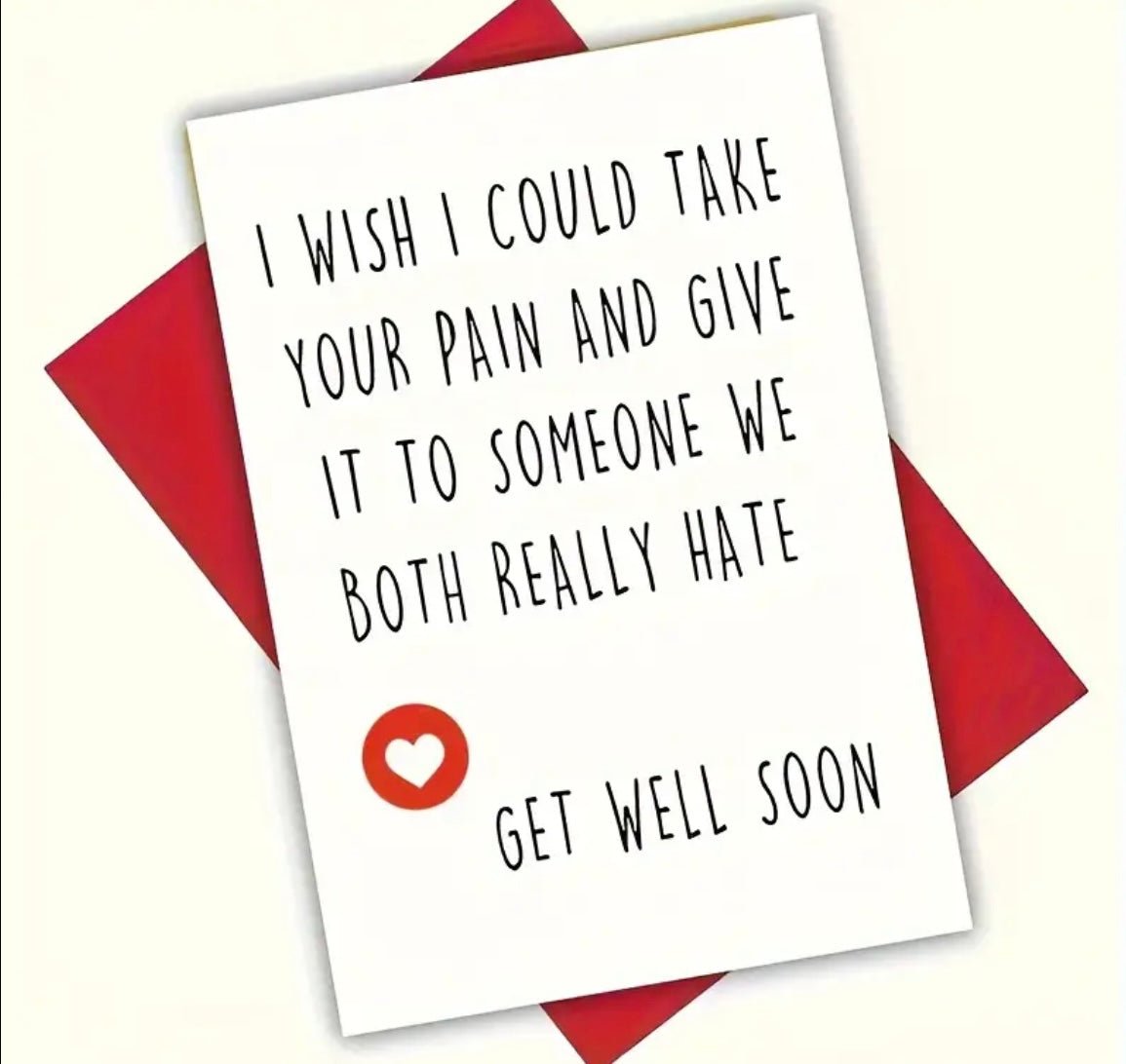1 pc Get Well Soon Greeting Gift Card - EmporiumDepot