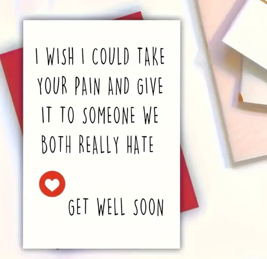 1 pc Get Well Soon Greeting Gift Card - EmporiumDepot