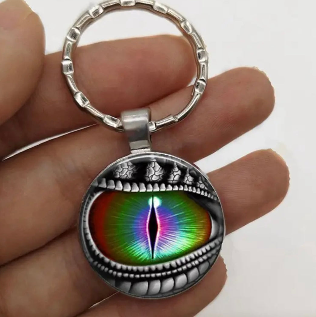 Dragon Eye Time Gemstone Keychain