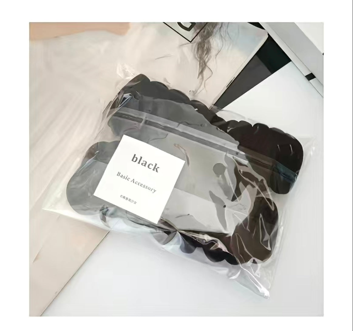 100 pcs Simple Style Elastic Hair Ties