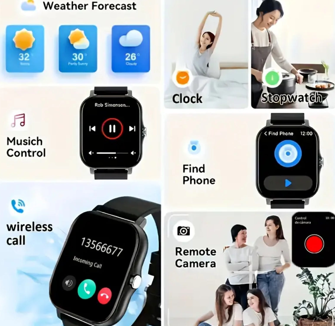 2025 New Touchscreen Dual Band Smart Watch