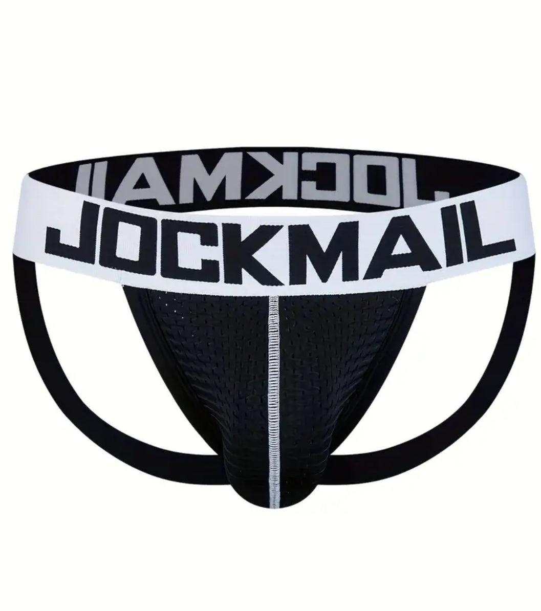 JOCKMAIL Men’s Low Rise Breathable Mesh Underwear stretchy jockstrap