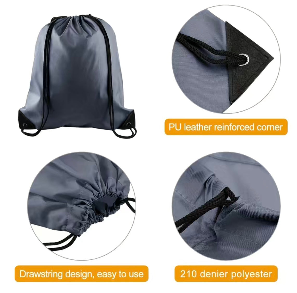 1 Pc Red, Green, Light Blue, or Black Gym Bag
