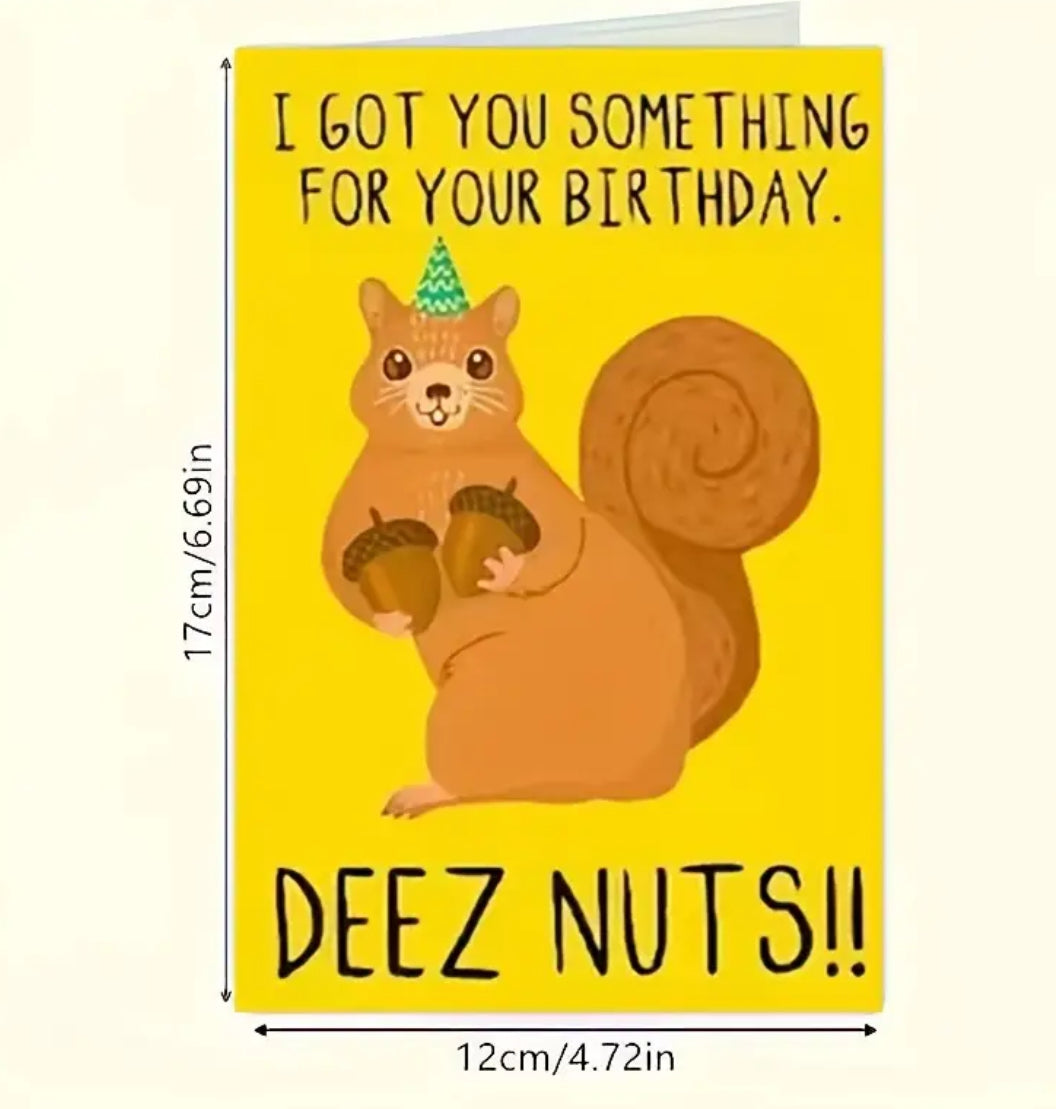 Funny Happy Birthday Card Great Gift