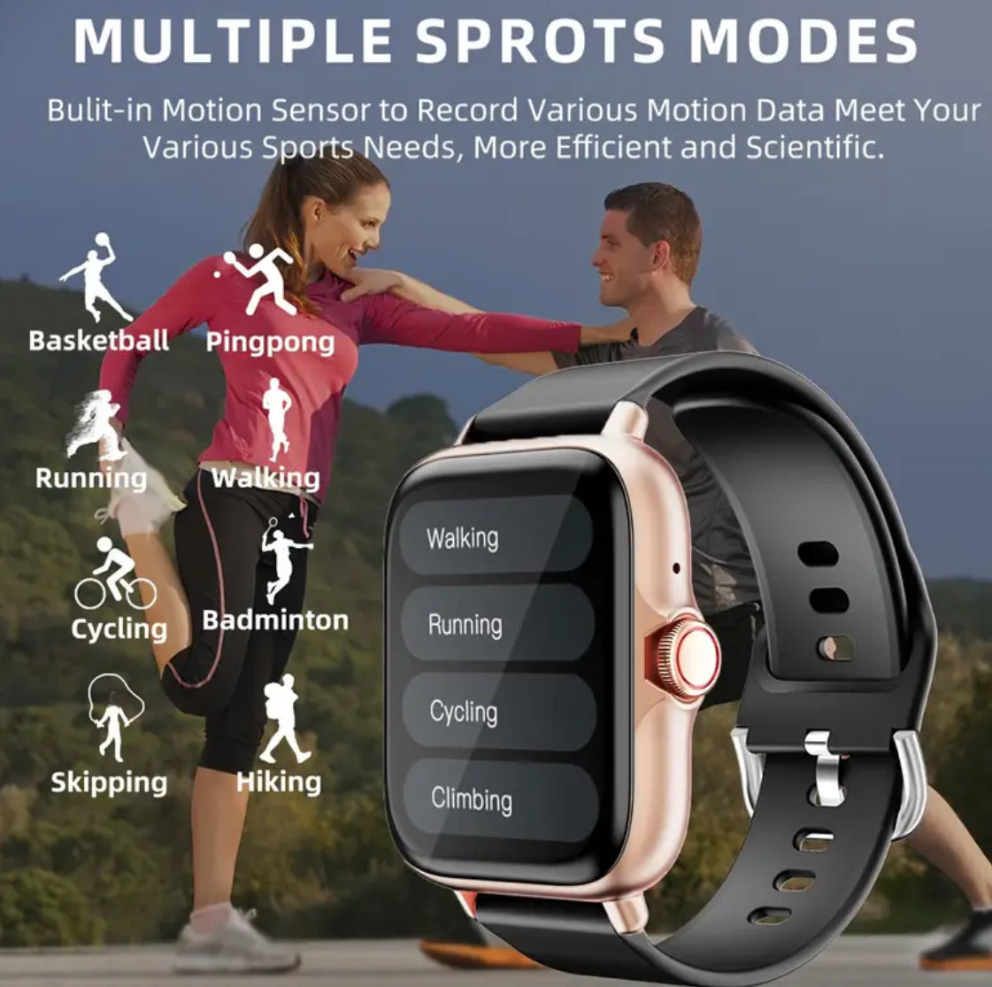 1.83 Inch Full Touch Display Waterproof Smartwatch