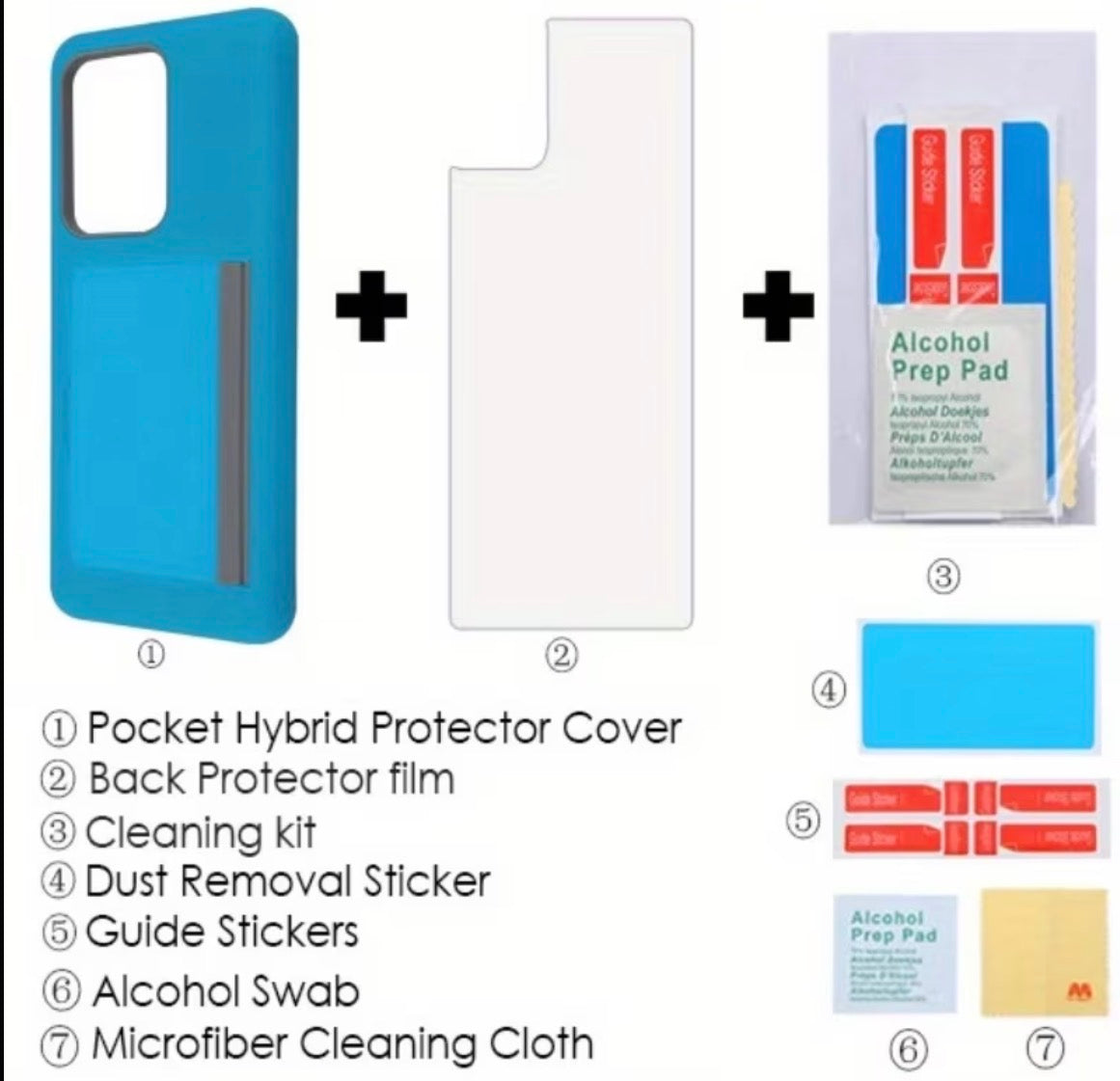 S20 Ultra 5G Premium Dual Layer Protection Phone case With Open Midsection for up to 3 cards