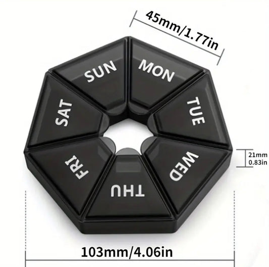 1 pc Medicine storage Container With 7 Slots