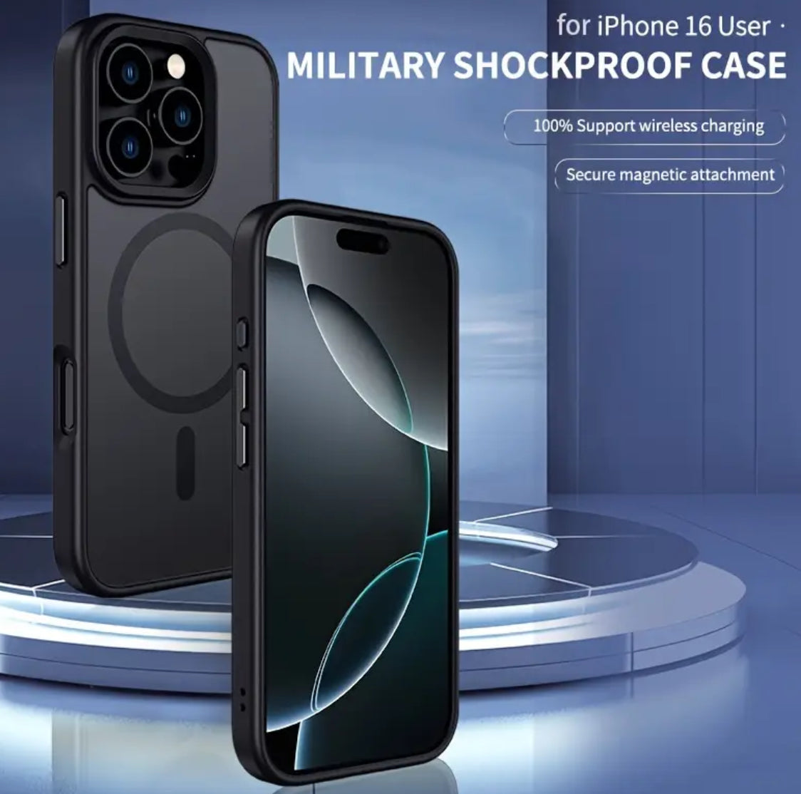 New 2025 iPhone 16 Pro Back Cover Shockproof Phone Case