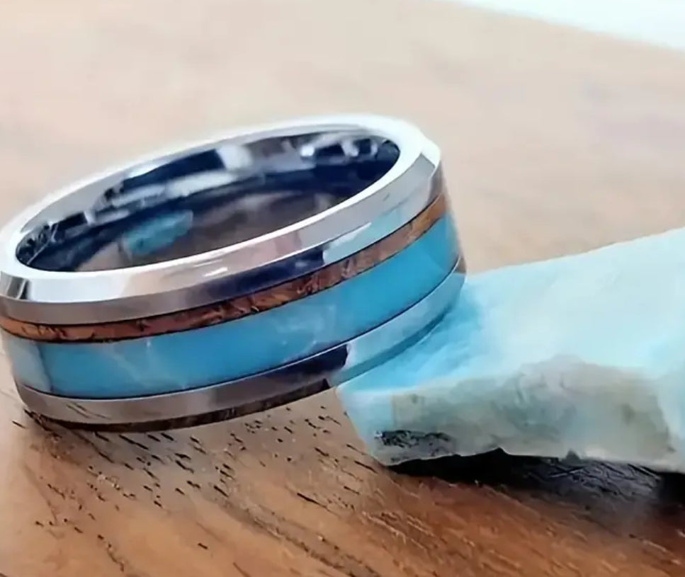 Fashion 8mm Stainless Steel Ring