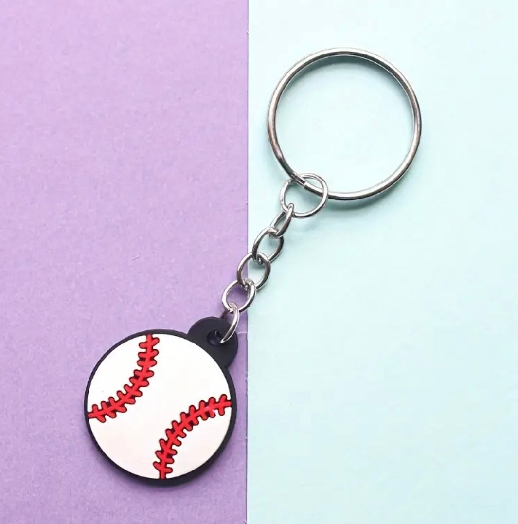 1 pc PVC Keychain Sports Pendant