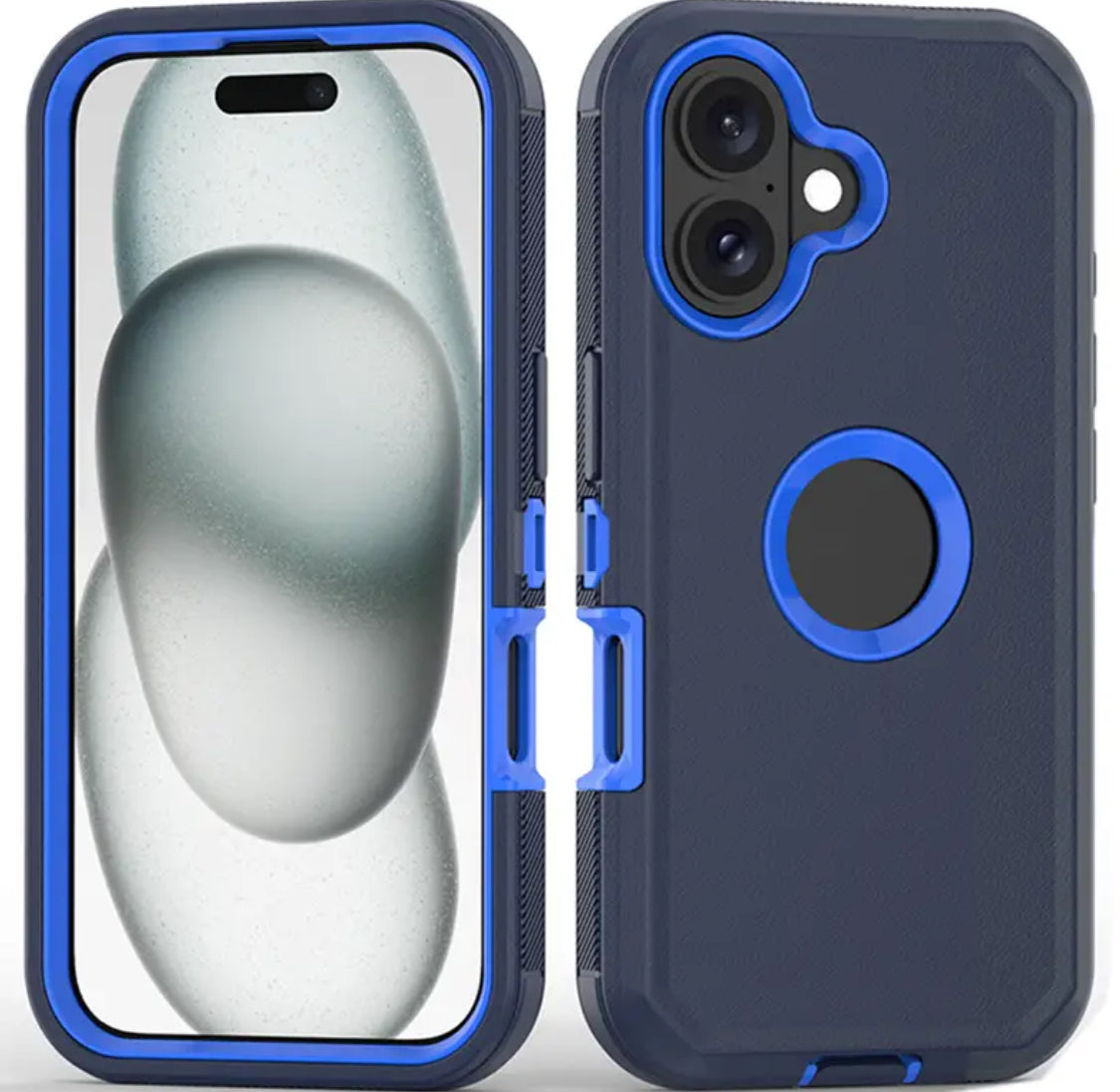 Heavy Duty Luxury Royal Blue iPhone case for iPhone 16 Pro