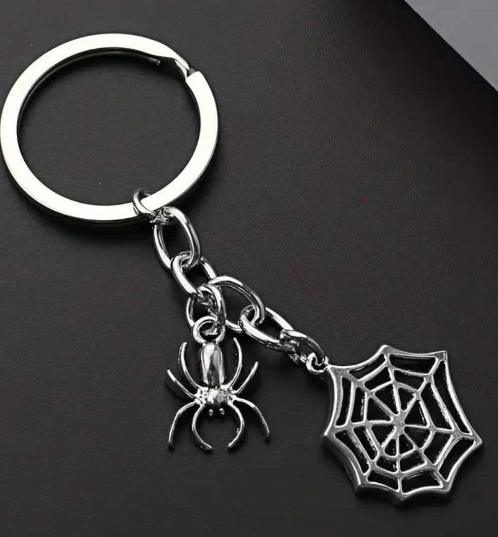 Unique Spider Keychain and Web Design