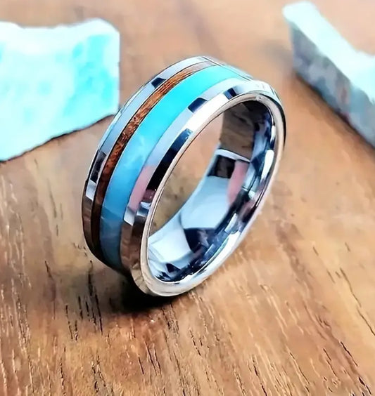 Fashion 8mm Stainless Steel Ring