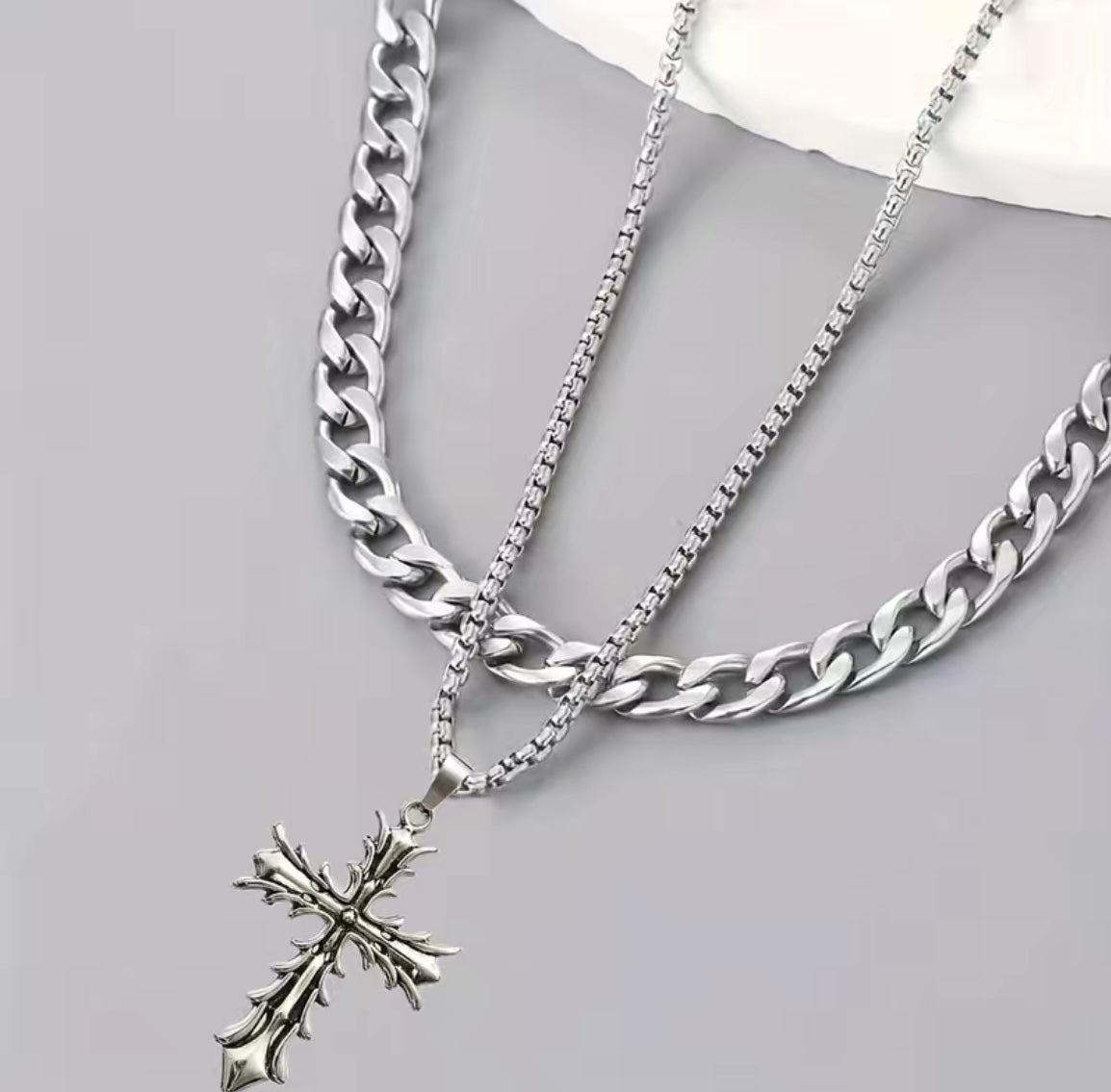 Stainless steel unique cross design