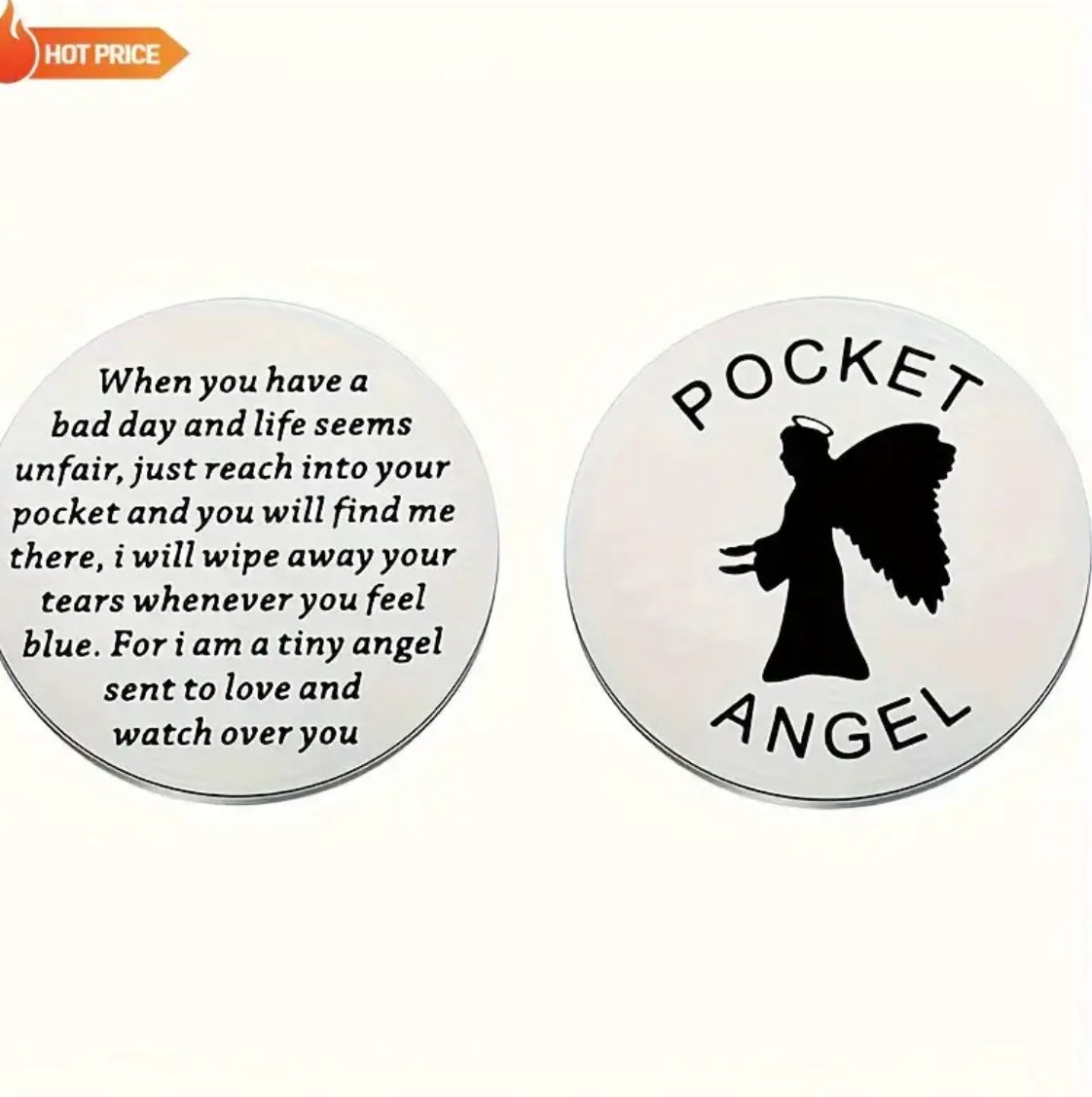 Guardian Angel Pocket Coin With Inspirational Quotes