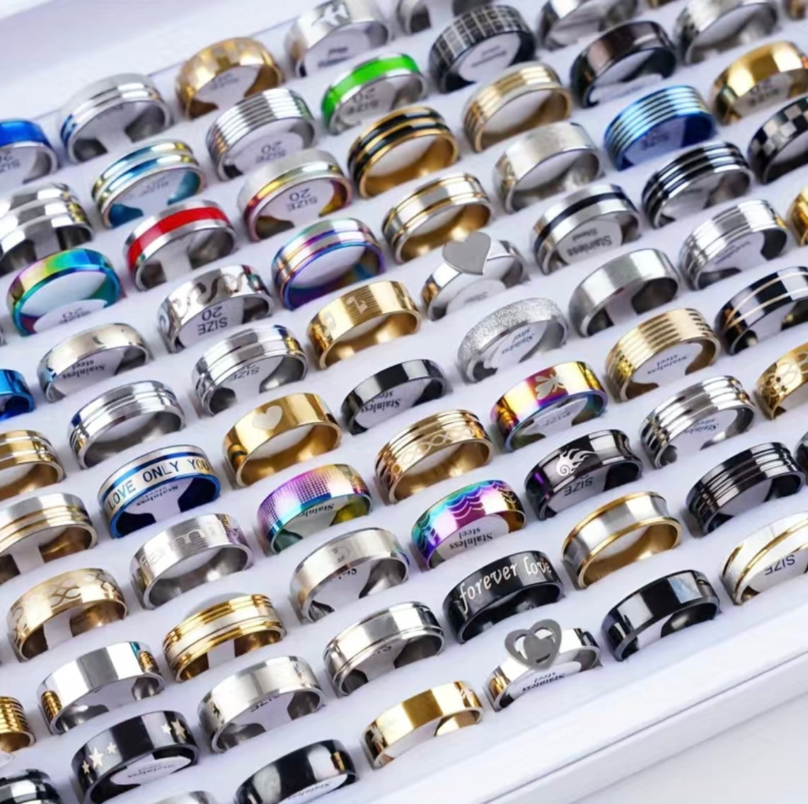 Mystery Ring Jewelry Box (5Rings) Random Rings and Sizes