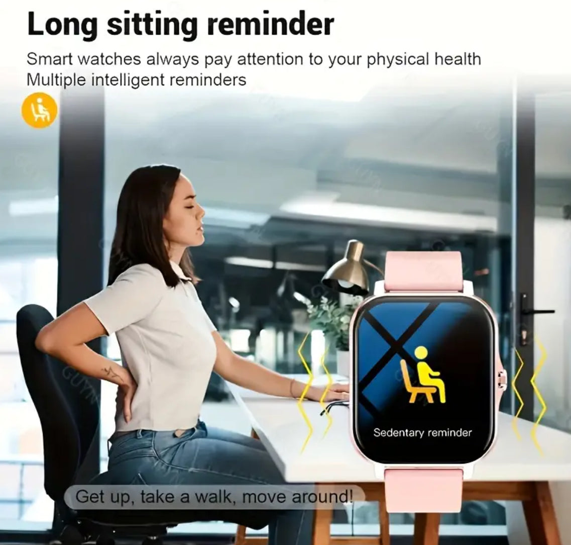 Sports Smartwatch Activity and Fitness Tracker With Wireless Calling Compatible With iPhone or Android