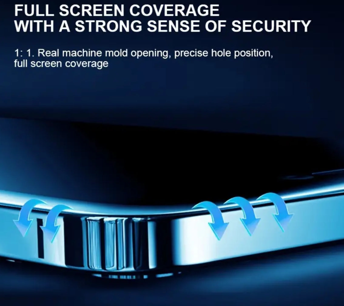 2 Pack Privacy Plus Matte Tempered Glass for iPhone 16 Pro Max