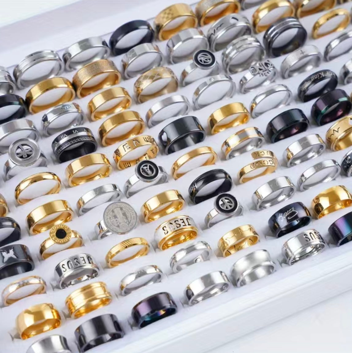 Mystery Ring Jewelry Box (5Rings) Random Rings and Sizes