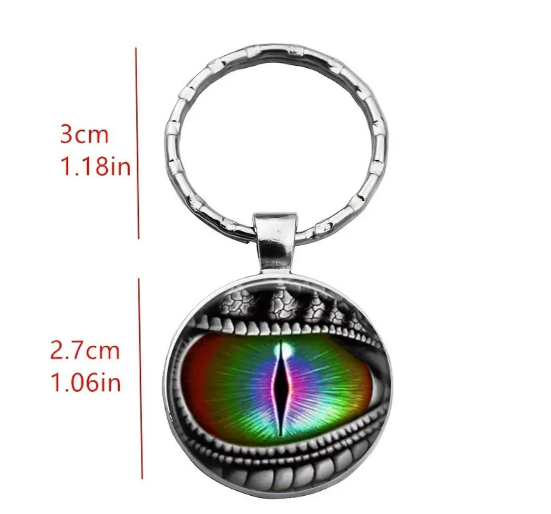 Dragon Eye Time Gemstone Keychain