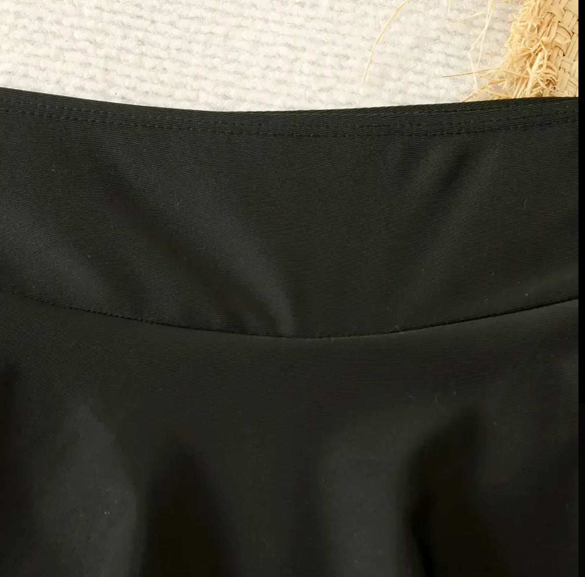 Women’s Comfortable High Wasted Black Short Skirt