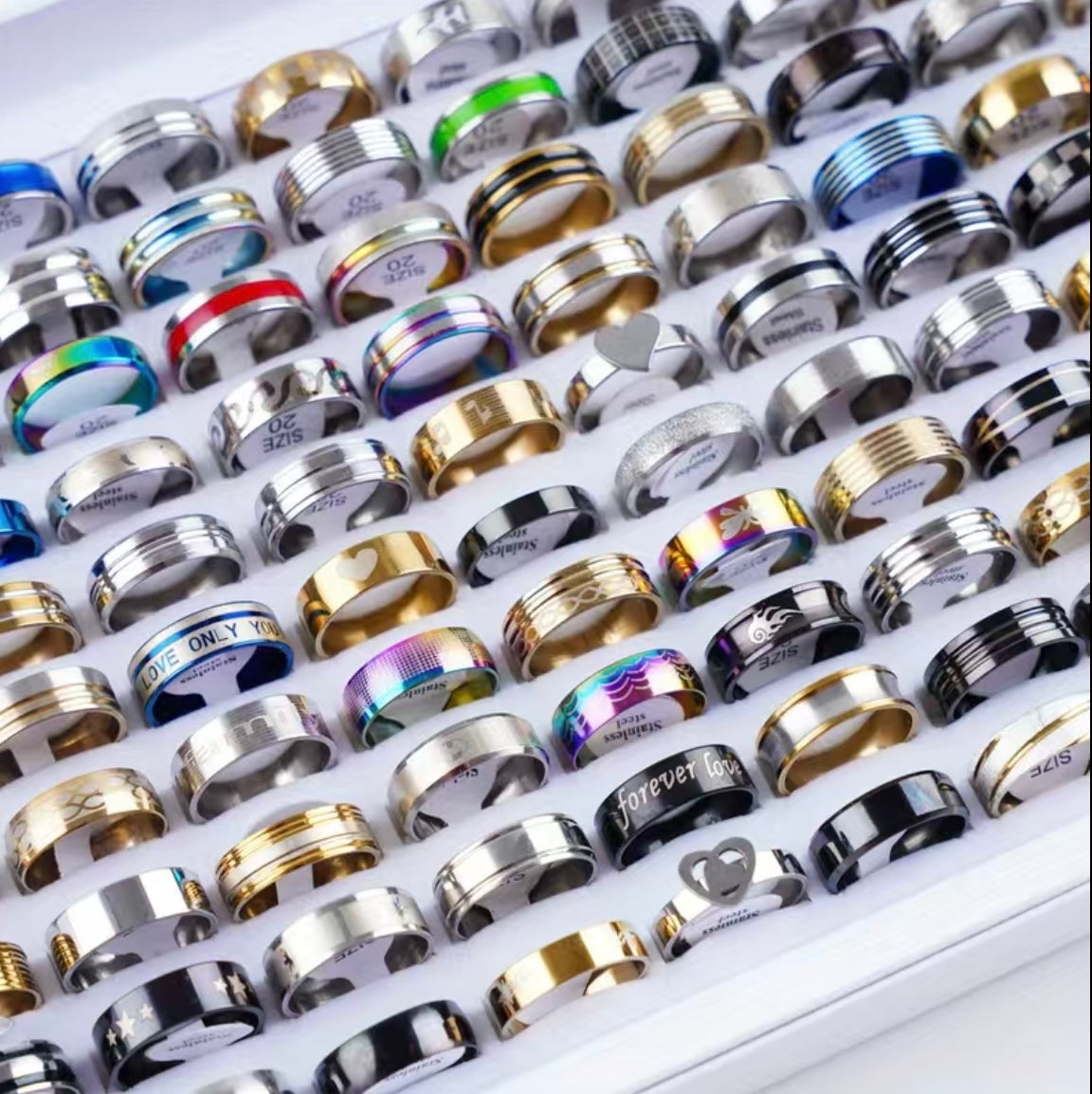 Mystery Ring Jewelry Box (5Rings) Random Rings and Sizes