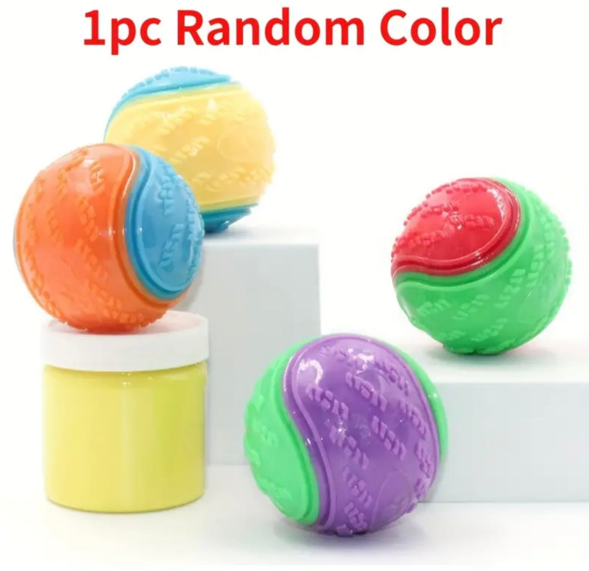 1 pc Random Color Interactive Dog Toy Squeaker Chew Toy