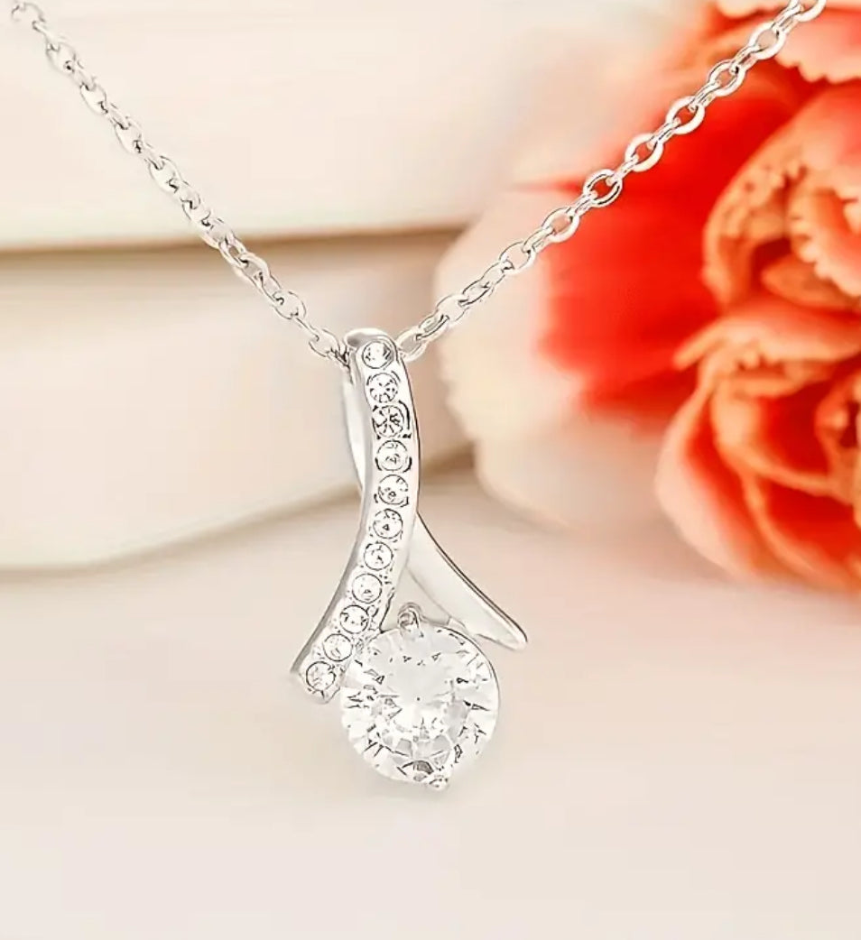 2 Piece 925 Sterling Silver Set Elegant Moissanite Pendant Necklace & Fashionable Earrings Exquisite Luxury Design