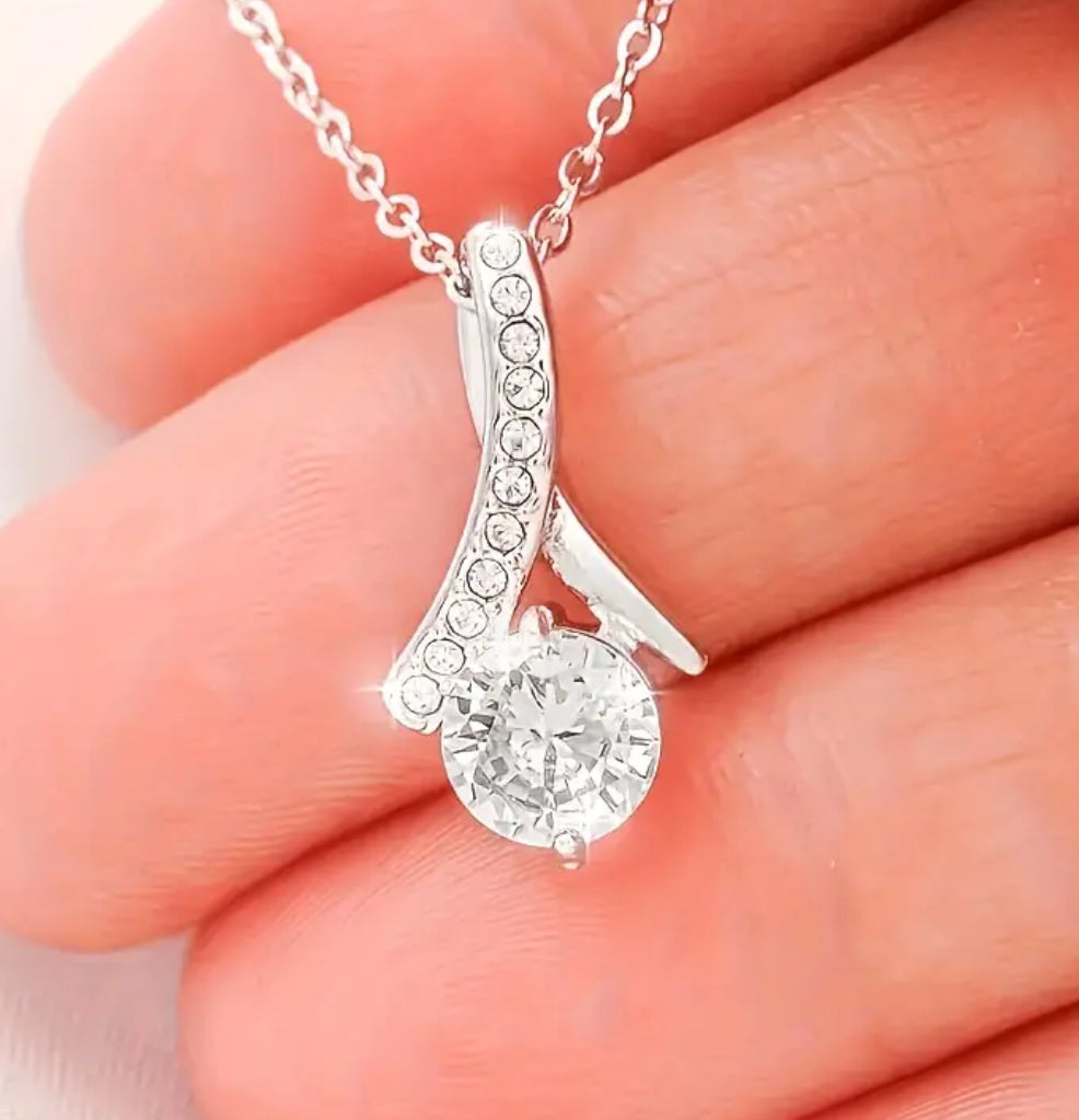 2 Piece 925 Sterling Silver Set Elegant Moissanite Pendant Necklace & Fashionable Earrings Exquisite Luxury Design