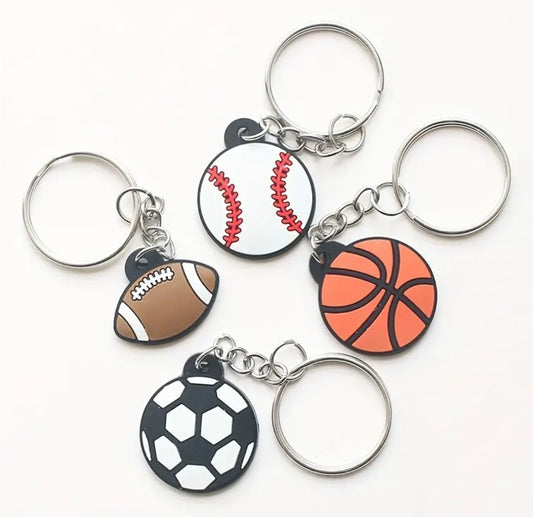 1 pc PVC Keychain Sports Pendant
