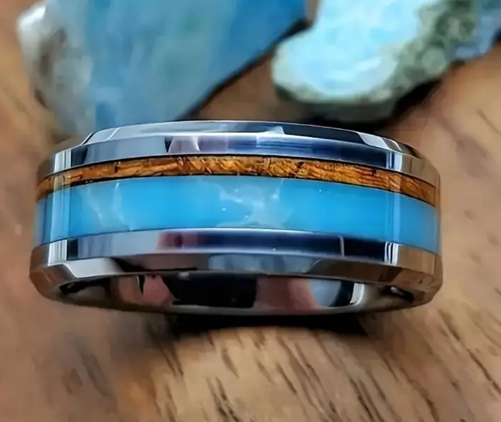 Fashion 8mm Stainless Steel Ring