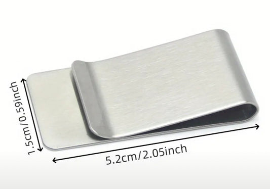 Silver color Stainless Steel Money Clip