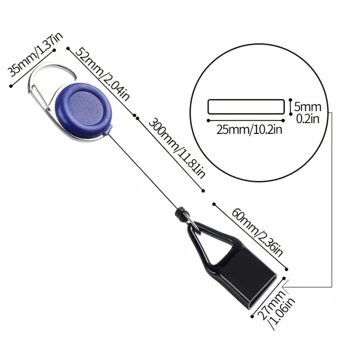 Retractable Lighter Sleeve leash 2 pack