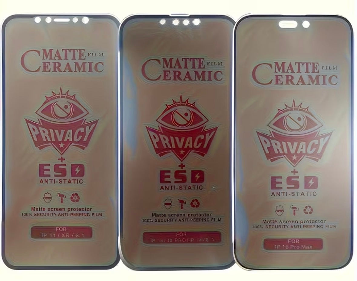 Get a set of five tempered glass screen protectors with full coverage privacy for your iPhone 17 Pro Max