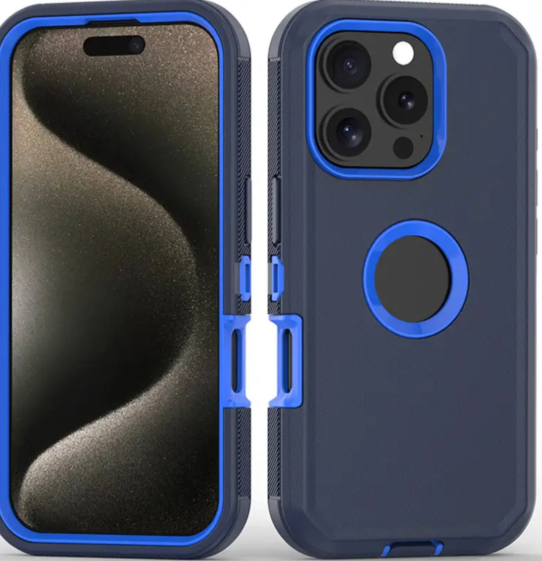 Heavy Duty Luxury Royal Blue iPhone case for iPhone 16 Pro
