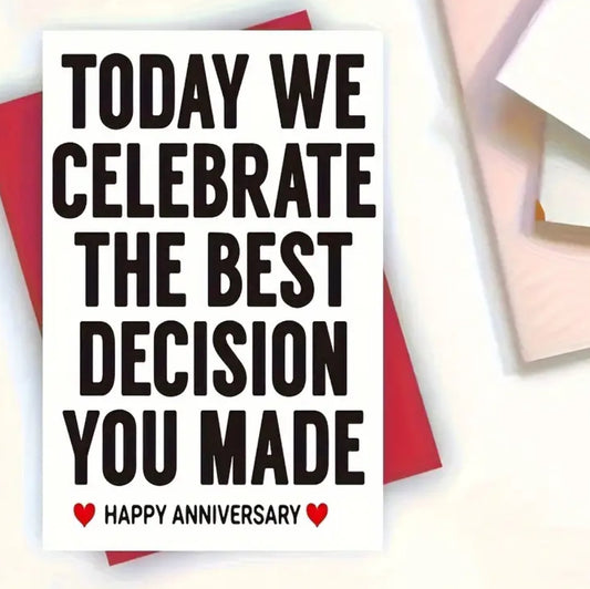 Men’s Humorous Anniversary Card Perfect For a Great Laugh