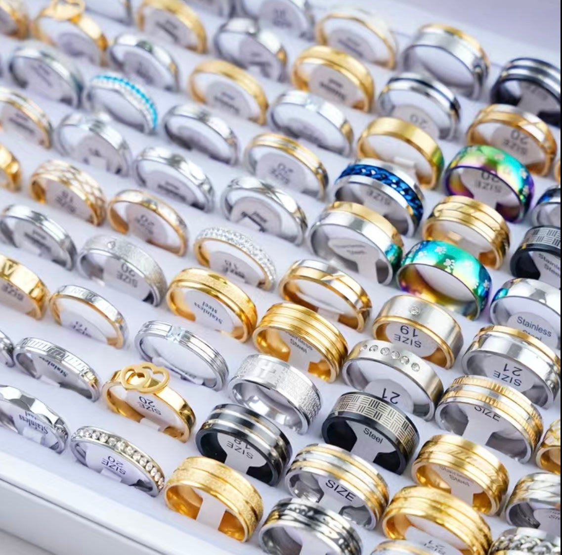 Mystery Ring Jewelry Box (5Rings) Random Rings and Sizes